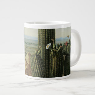 Caneca De Café Grande Vista da Montanha Maricopa perto do Rio Gila por P