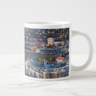 Caneca De Café Grande Vista de Cidade Elevada de Estugarda