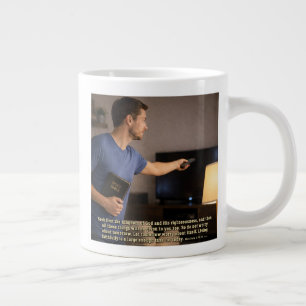 Caneca De Café Grande Viver fielmente é o suficiente