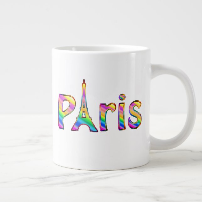 Caneca De Café Grande Vivid Paris (Direita)