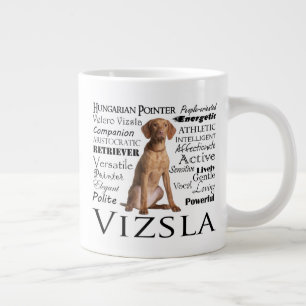 Caneca De Café Grande Vizsla Traits Jumbo Mug