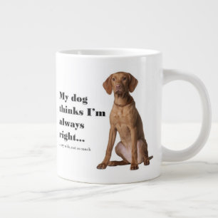 Caneca De Café Grande Vizsla v Wife Jumbo Mug