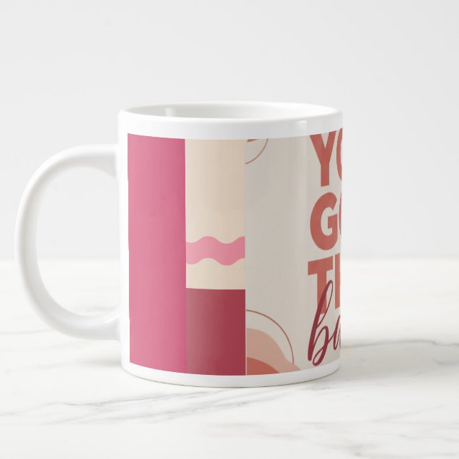 Caneca De Café Grande Você conseguiu isto, baby, para o seu Amor (Esquerda)