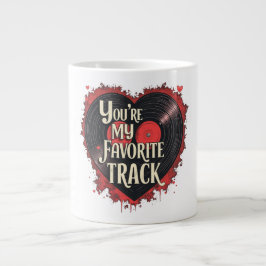 Caneca De Café Grande Você é a minha faixa favorita