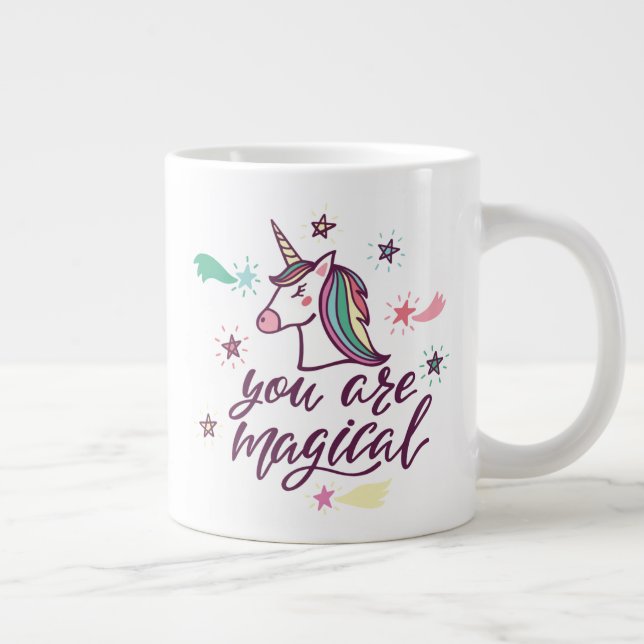 Caneca De Café Grande Você É Mágico (Direita)