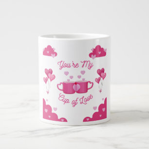 Caneca De Café Grande Você é Meu Copo de Amor – Arte Impressa Presente R