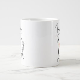 Caneca De Café Grande Você é minha citação engraçada de lagosta com text