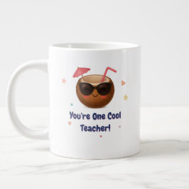 Caneca De Café Grande Você é um professor Legal - Cute Coconut