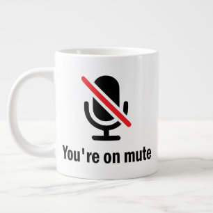 Caneca De Café Grande Você está na lama, você está na lama Engraçad