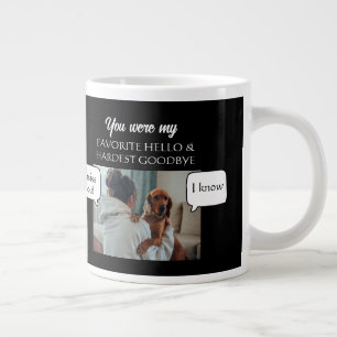 Caneca De Café Grande Você foi meu favorito, Alô, e o mais difícil adeus