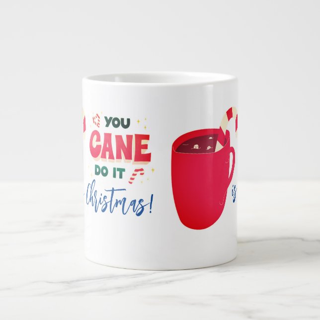 Caneca De Café Grande você pode fazer isso no natal  (Frente)