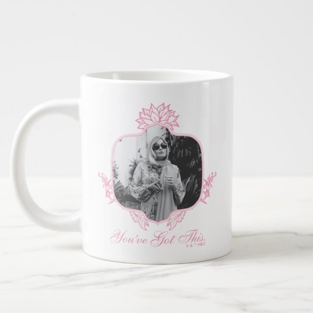 Caneca De Café Grande Você tem isso, o lótus branco (Esquerda)