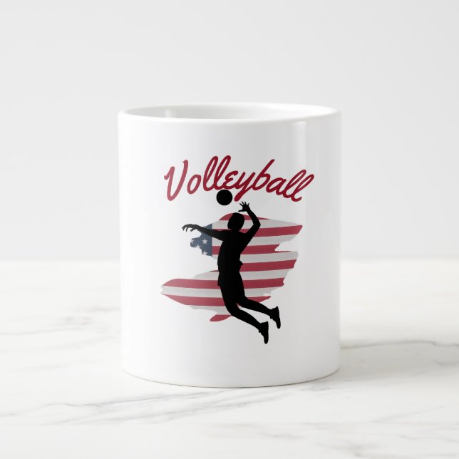 Caneca De Café Grande Volley Pride Topo (Frente)