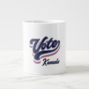 Caneca De Café Grande Votar Tipografia - Eleição