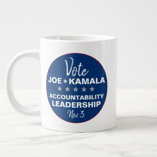 Caneca De Café Grande Vote Joe Biden Kamala Harris 2020 Modelo