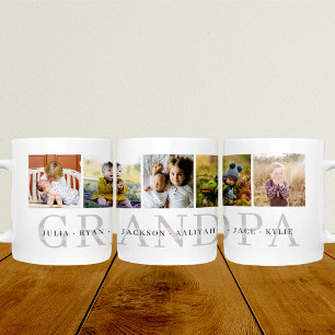 Caneca De Café Grande Vovô Personalizado Foto Mug