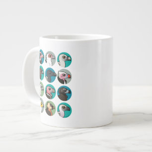 Caneca De Café Grande Vultos do Velho Mundo