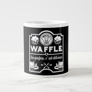Caneca De Café Grande Waffle Chef