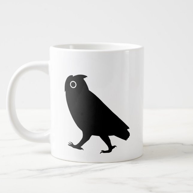 Caneca De Café Grande Walking Owl Silhouettes (Esquerda)