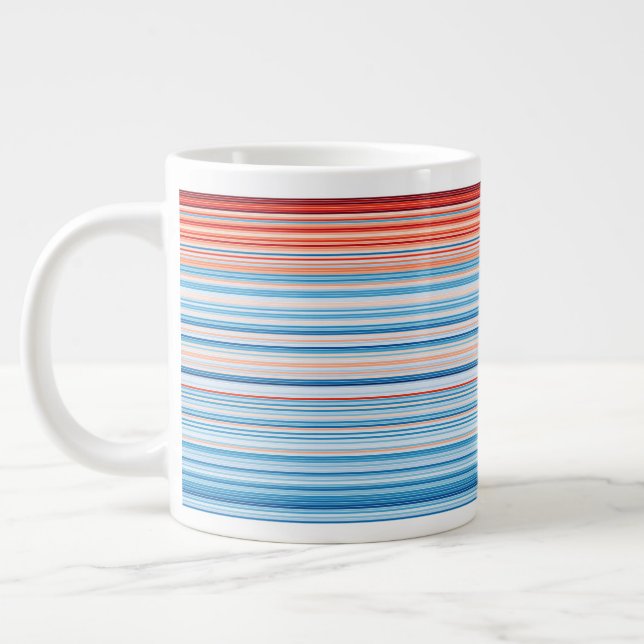 Caneca De Café Grande Warming Stripes Germany 1881-2020 (Esquerda)
