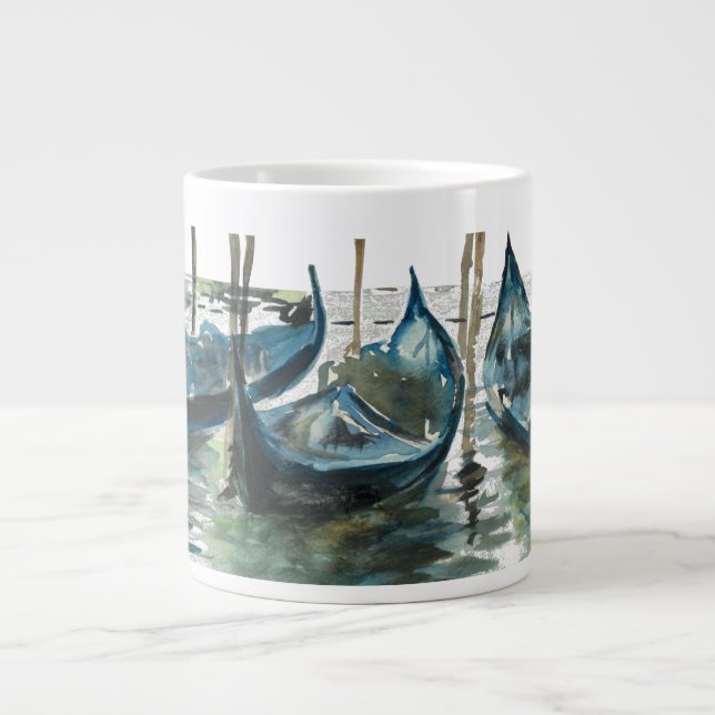 Caneca De Café Grande Watercolor Venice (Frente)