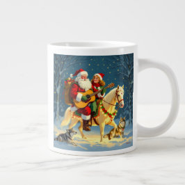 Caneca De Café Grande „Weihnachtliche Harmonie“