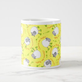 Caneca De Café Grande Welsh Sheep, Wales Forever, Jumbo Coffee Mug