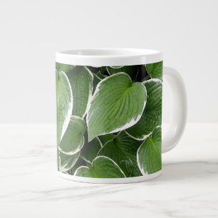 Caneca De Café Grande 'Wet Hostas'
