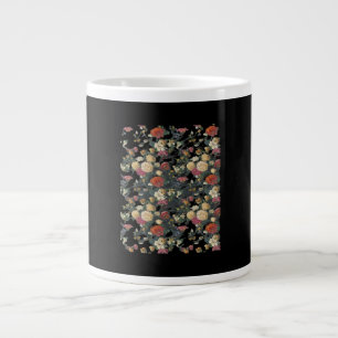 Caneca De Café Grande Whimsigol Antiga Classe de Pintura Floral Vitorina