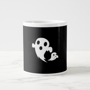 Caneca De Café Grande White Boo