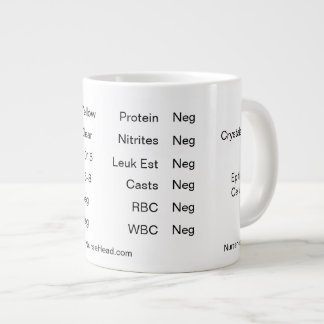 Caneca De Café Grande White Lab Cup "Urinalysis"
