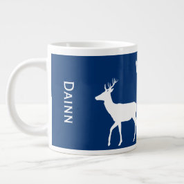 Caneca De Café Grande White Stags - Personalizado