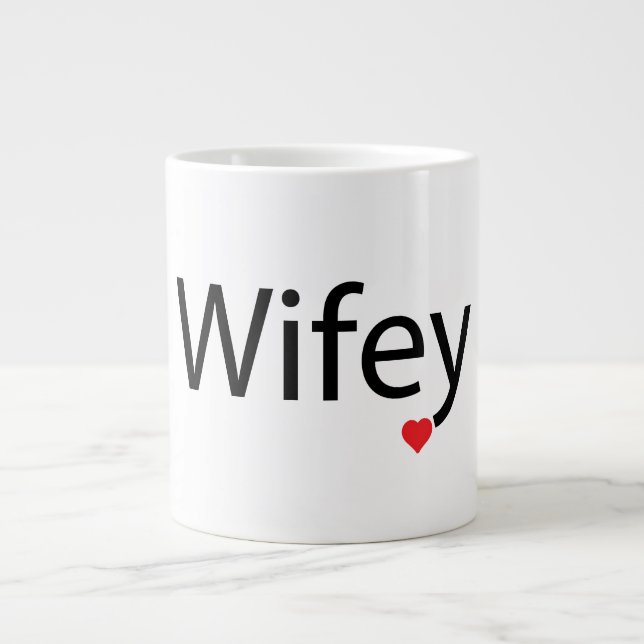 Caneca De Café Grande Wifey - Jumbo Mug (Frente)