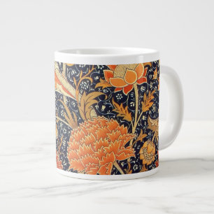 Caneca De Café Grande William Morris Cray Floral Art Nouveau Pattern