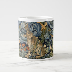 Caneca De Café Grande William Morris Forest Rabbit Floral Art Nouveau