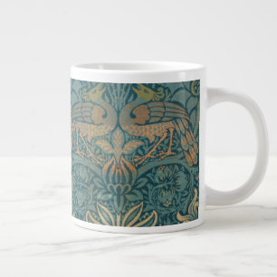 Caneca De Café Grande William Morris Peacock e Dragon Design