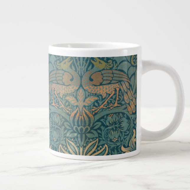 Caneca De Café Grande William Morris Peacock e Dragon Design (Direita)