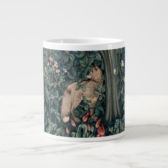 Caneca De Café Grande William Morris Woodland Fox (Frente)