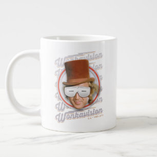 Caneca De Café Grande Willy Wonka nos óculos Wonkavision