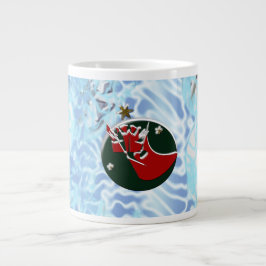 Caneca De Café Grande Wind Santa Claus Sock