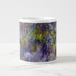 Caneca De Café Grande Wisteria (metade esquerda) por Claude Monet