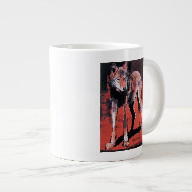 Caneca De Café Grande Wolf de Verão de 2001 (Frente Esquerda)