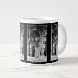 Caneca De Café Grande Wolf & Forest Jumbo Sopa ou Mug de Café
