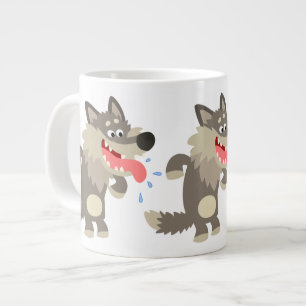 Caneca De Café Grande Wolf Jumbo Mug, Cartoon Famoso E Bonito