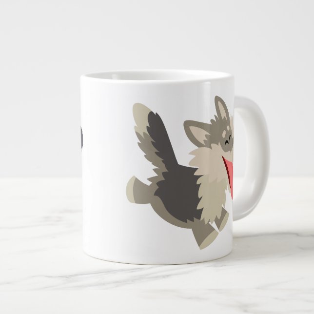 Caneca De Café Grande Wolf Jumbo Mug, Cartoon Gelado (Frente Esquerda)