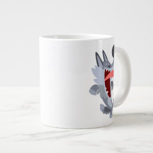 Caneca De Café Grande Wolf Jumbo Mug, um cartoon de dança