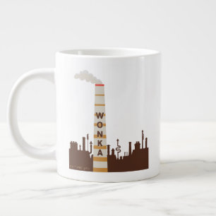 Caneca De Café Grande Wonka Fatory Silhouette