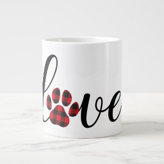 Caneca De Café Grande Xadrez com amor bonito - Tipografia do Rico