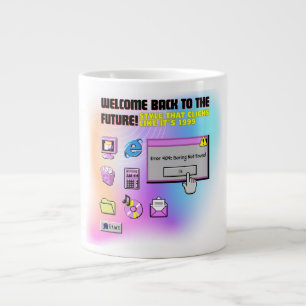 Caneca De Café Grande Y2K Clique aqui sobre a teoria estética do desktop