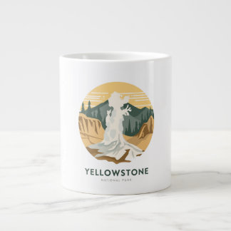 Caneca De Café Grande Yellowstone National Park Adventure